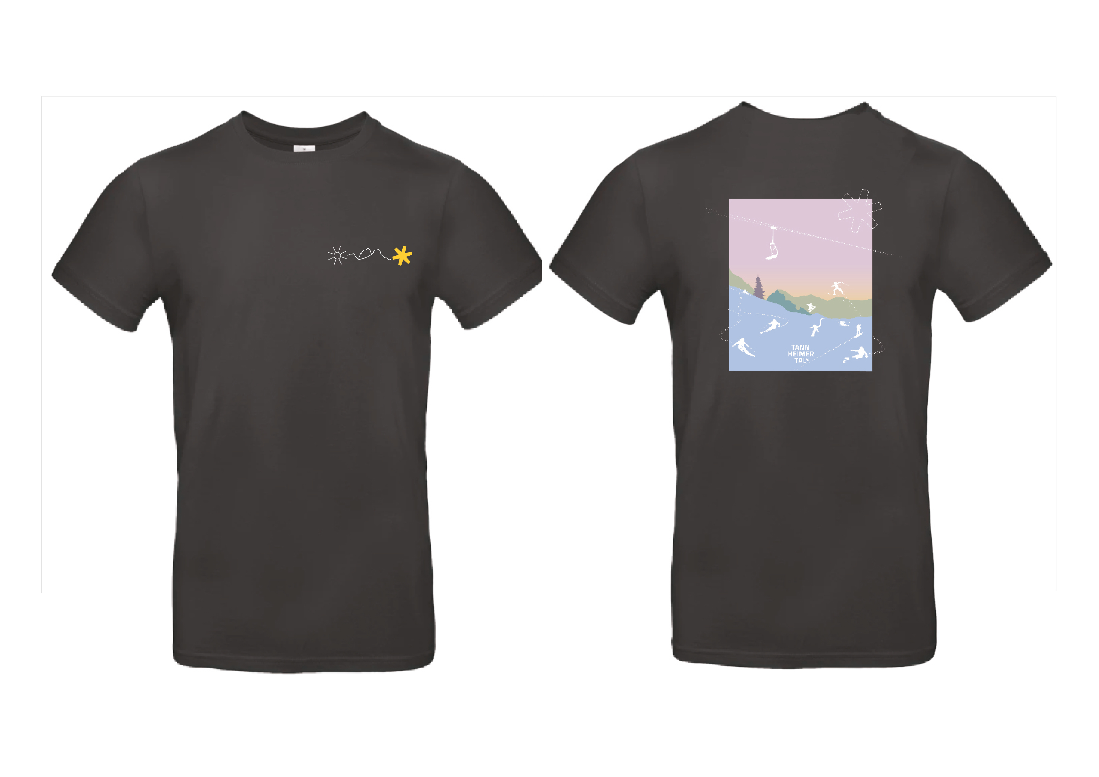 Herren T-Shirt, black